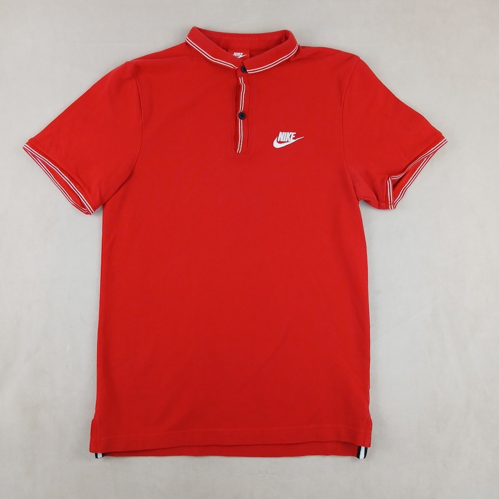 VTG Nike Small Mens Polo Shirt 17x26 ** XSmall ** XS Red Tag